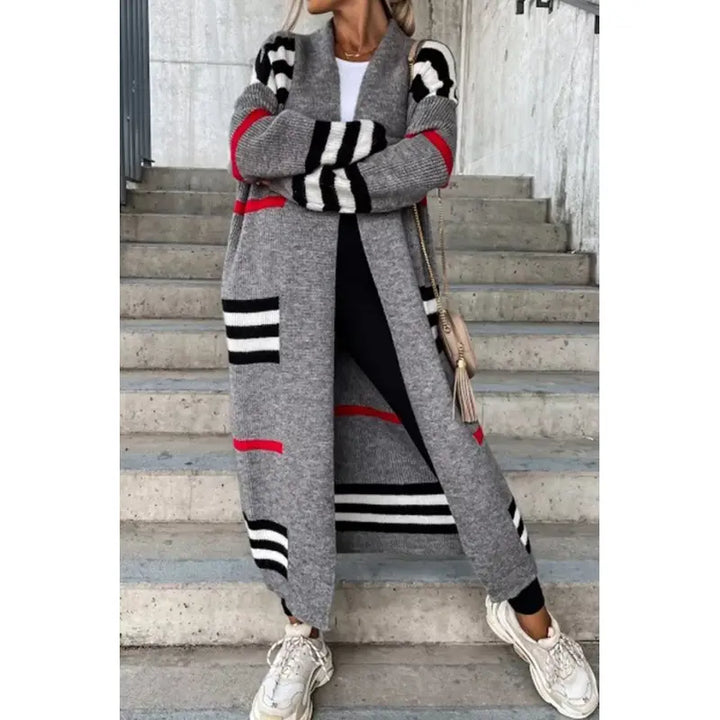 Lovita | Veste rayée en tricot de luxe de qualité supérieure