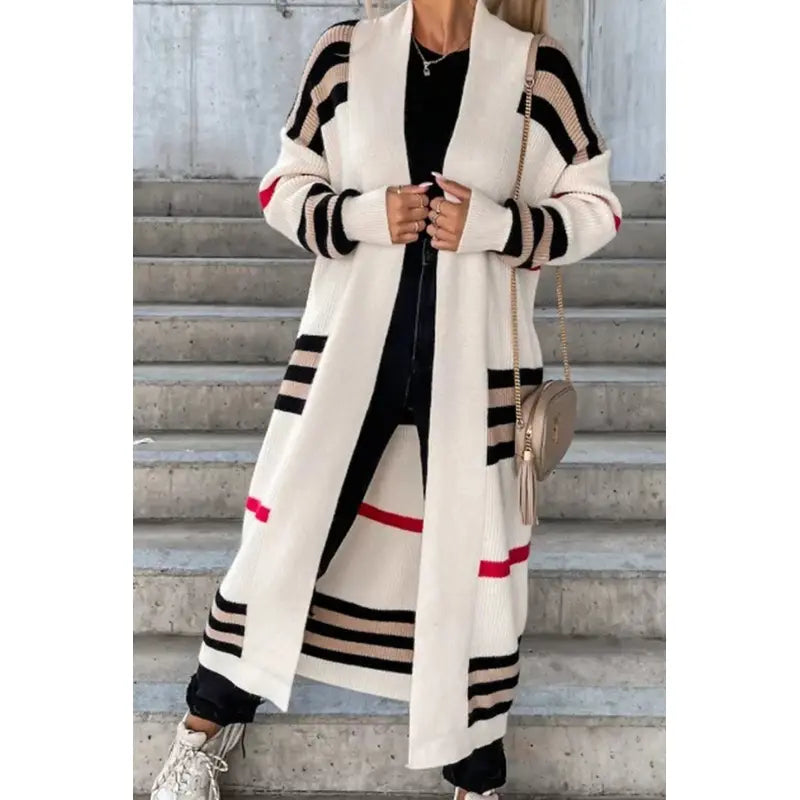 Lovita | Veste rayée en tricot de luxe de qualité supérieure