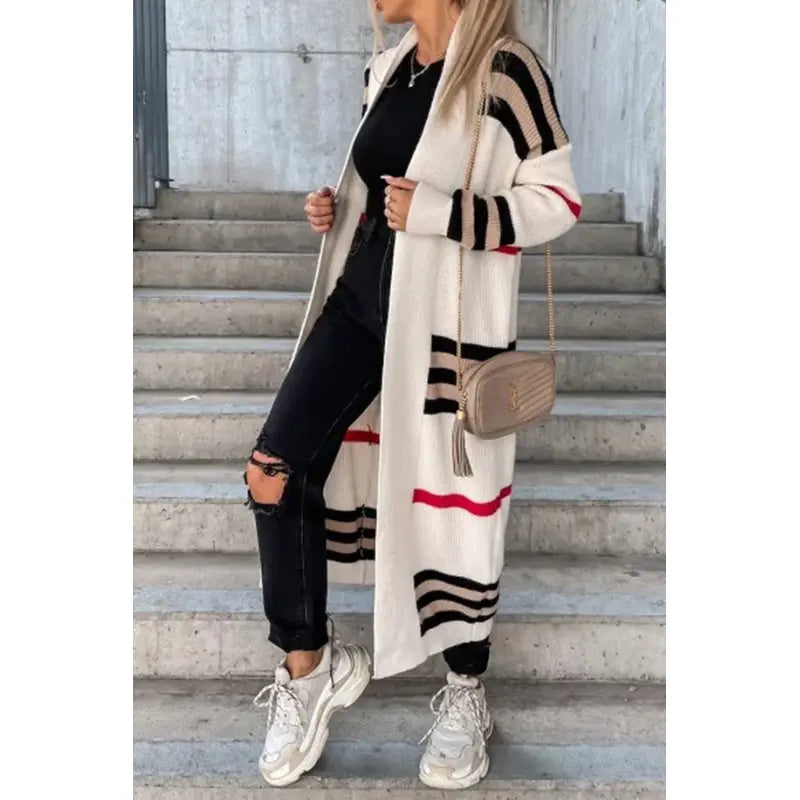 Lovita | Veste rayée en tricot de luxe de qualité supérieure