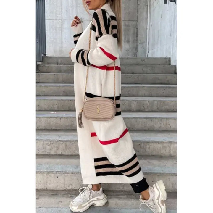 Lovita | Veste rayée en tricot de luxe de qualité supérieure