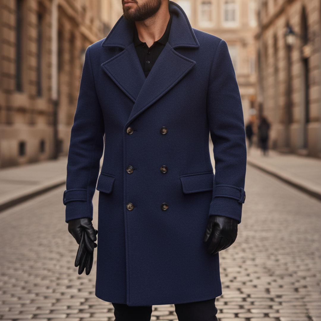 MANTEAU CLASSIQUE EN LAINE POUR HOMME