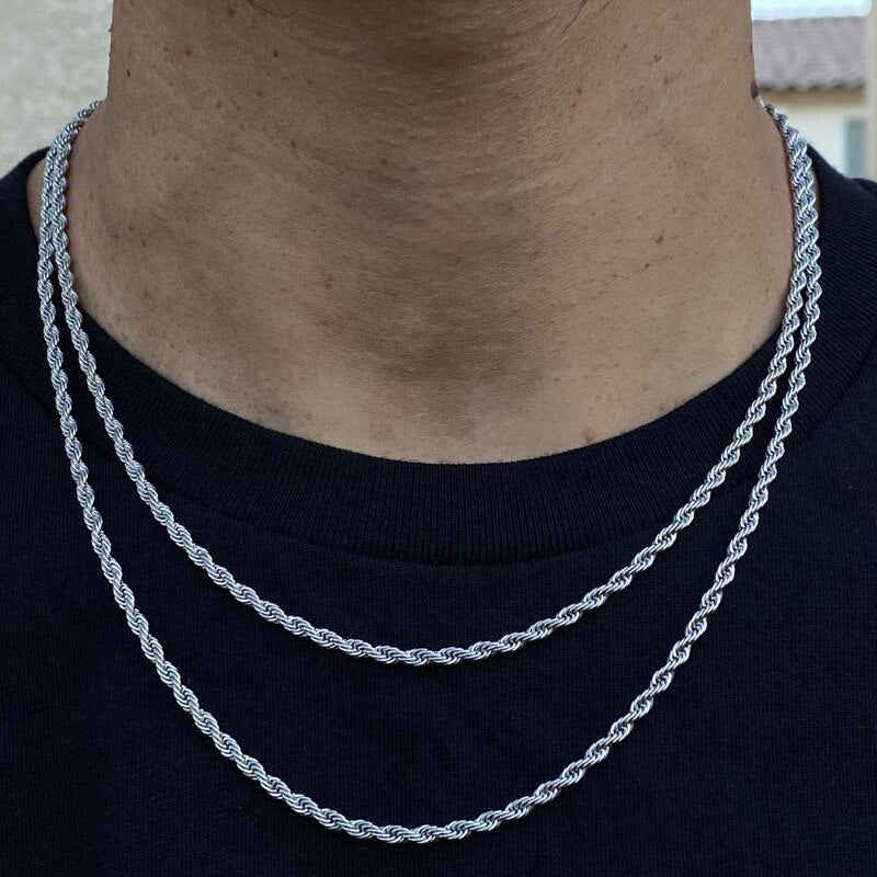 Collier pour hommes élégant avec chaîne