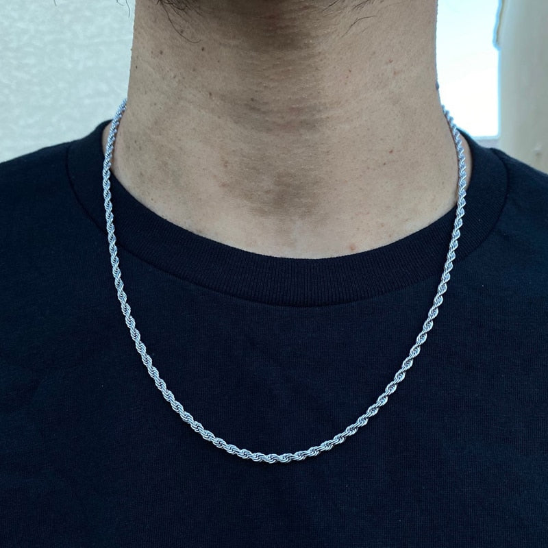 Collier pour hommes élégant avec chaîne