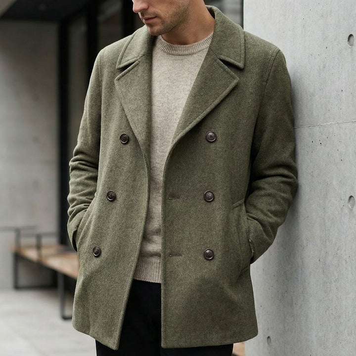 MANTEAU EN LAINE STRUCTURÉ POUR HOMME