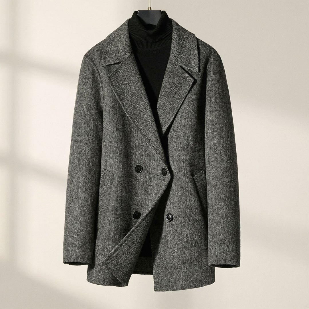 MANTEAU EN LAINE STRUCTURÉ POUR HOMME
