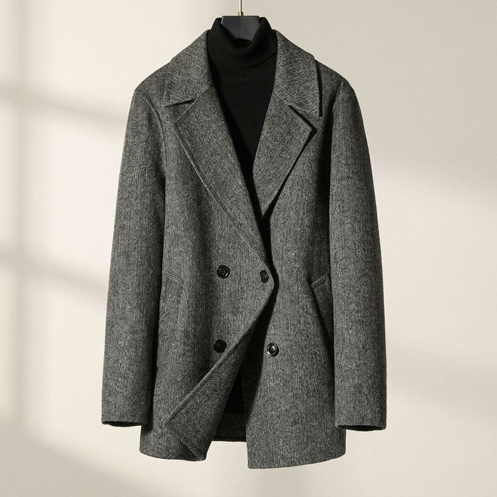 MANTEAU EN LAINE STRUCTURÉ POUR HOMME