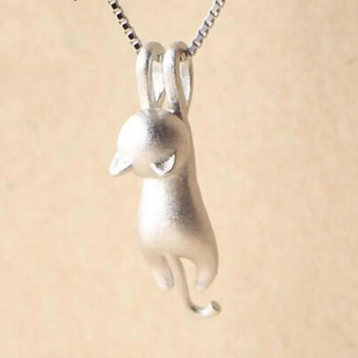 Collier ludique avec chatons en argent 925
