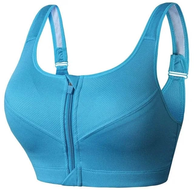 Un soutien-gorge de sport en grandes tailles avec fermeture éclair redéfini