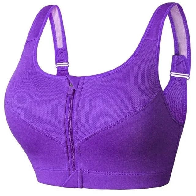 Un soutien-gorge de sport en grandes tailles avec fermeture éclair redéfini