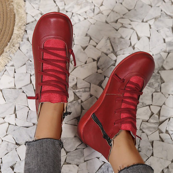 Meva - Chaussures à cheville élégantes et rétro pour femmes