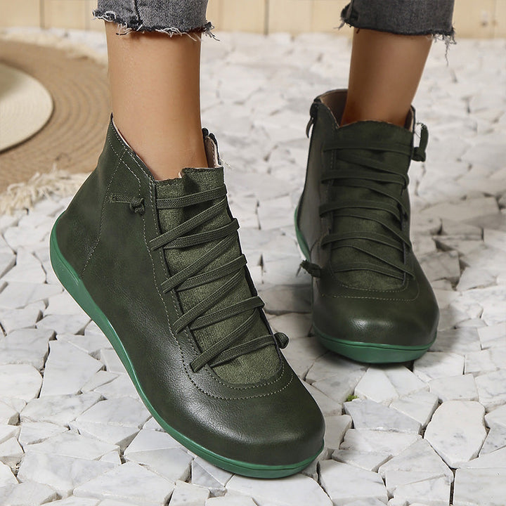 Meva - Chaussures à cheville élégantes et rétro pour femmes