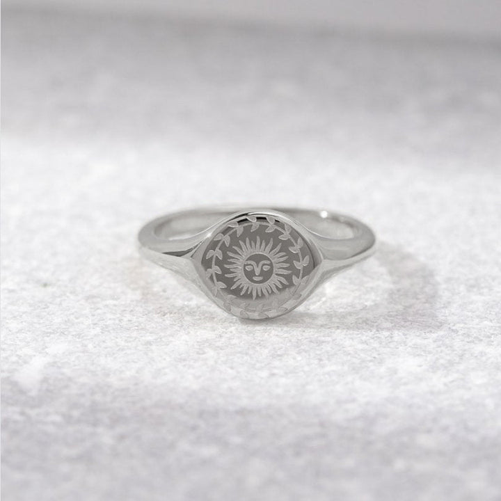 Bague en argent pour le solstice d'été