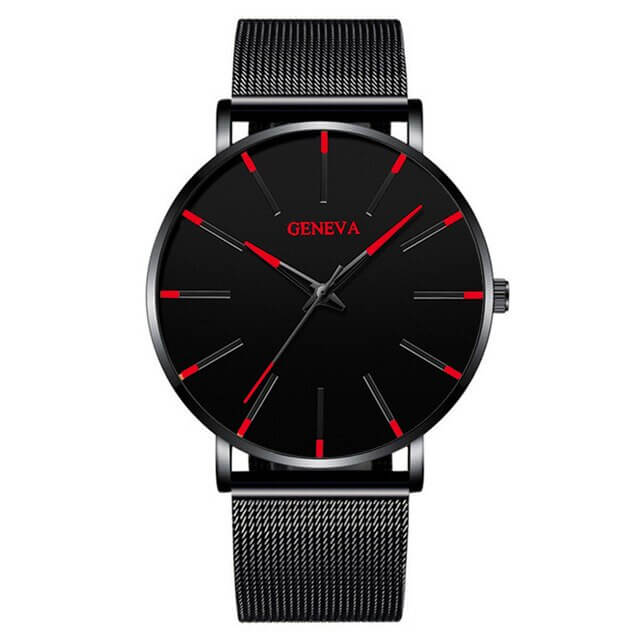 Montre d'affaires ultrafine pour hommes