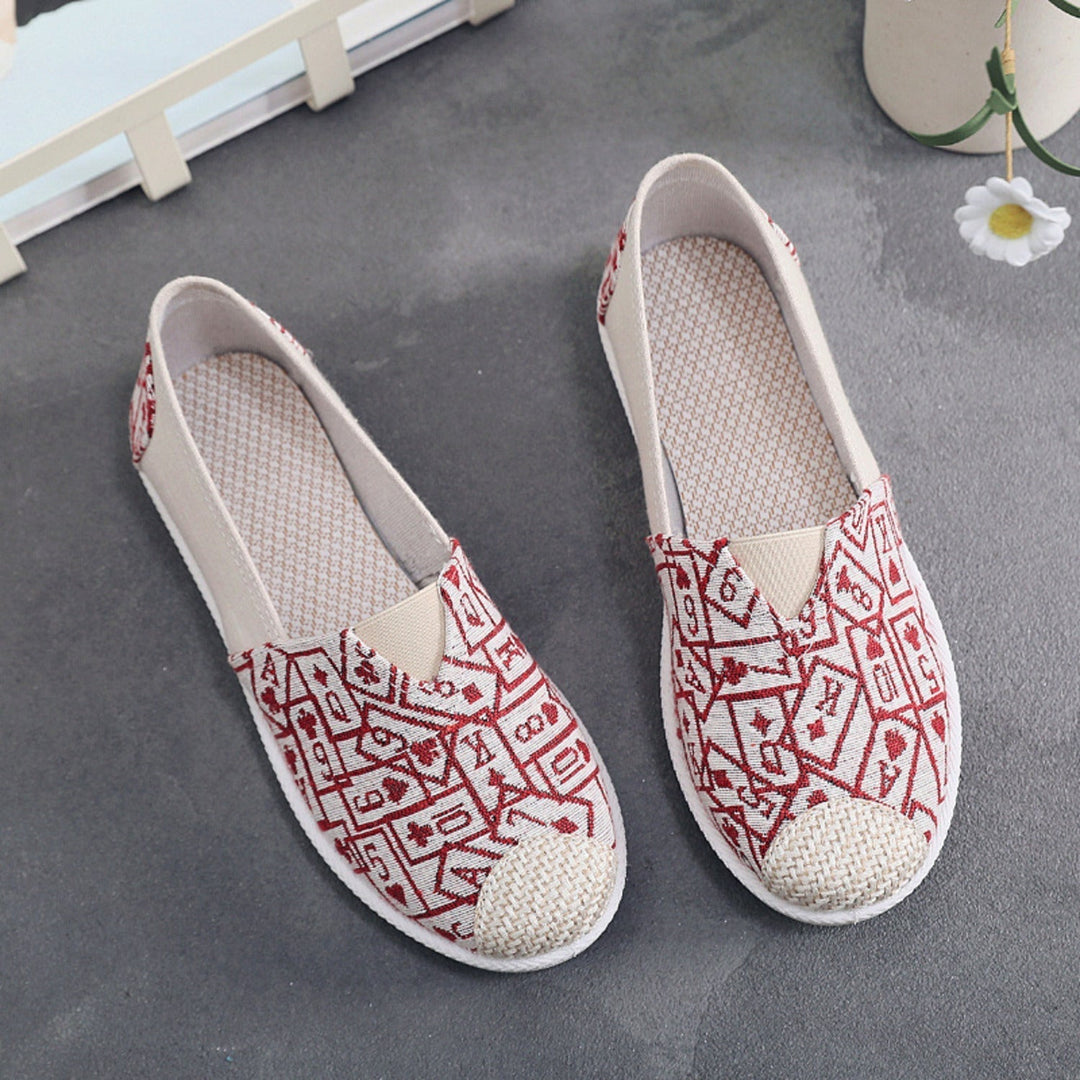 Espadrilles Chic Fleur en toile - Un confort élégant à chaque pas