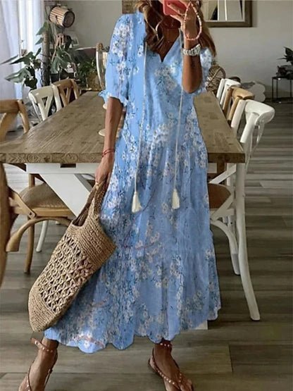 LUNA | ROBE MIDI DE STYLE BOHO SANS EFFORT