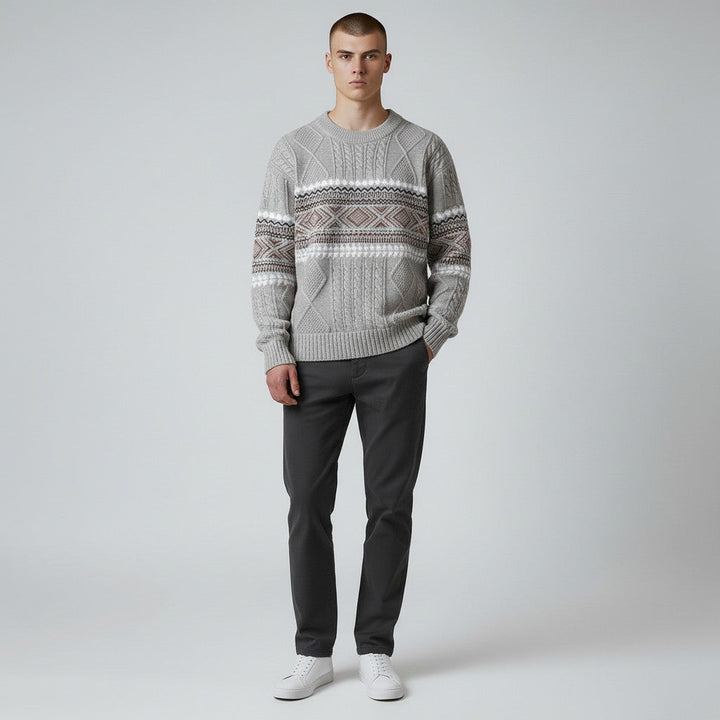 PULL EN MAILLE NORDIQUE POUR HOMME