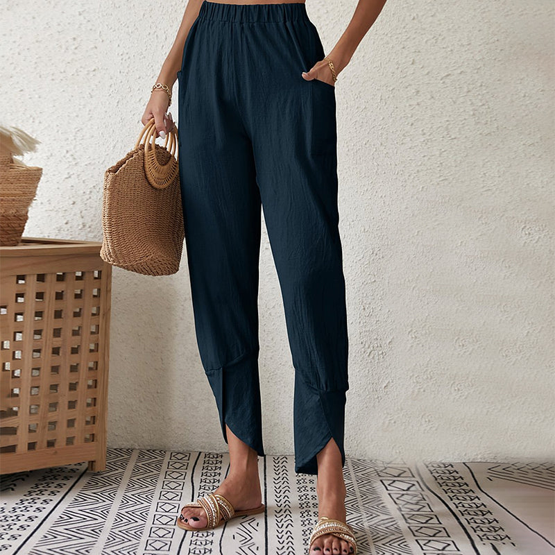 Essari - Pantalon à Ourlet Fendu