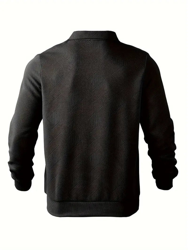 PULL À MAILLE GÉOMÉTRIQUE POUR HOMME